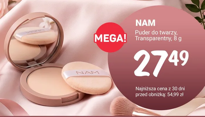 Puder do twarzy Transparentny NAM promocja w Rossmann