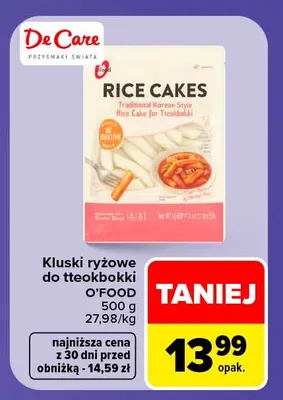 Kluski ryżowe do tteokbokki O'Food promocja w Carrefour