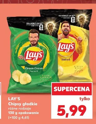 Chipsy gładkie Lay's Salted promocja w Kaufland