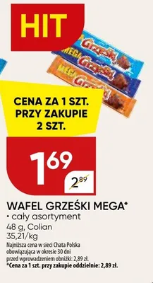 Wafel Grześki Mega Colian promocja w Chata Polska