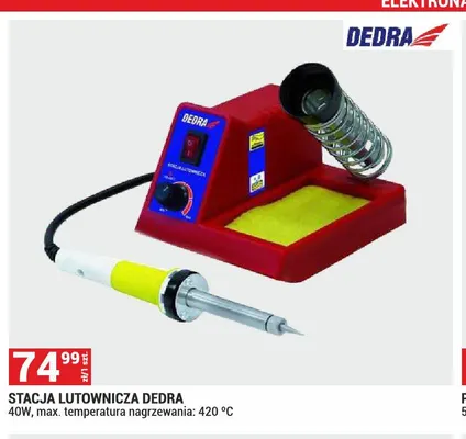 Stacja lutownicza Dedra promocja w Merkury Market