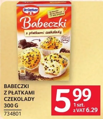 Babeczki z płatkami czekolady Dr. Oetker 300g promocja w Selgros