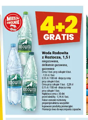 Woda niegazowana Rodowita z Roztocza promocja w Twój Market