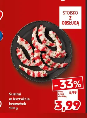 Surimi w kształcie krewetek promocja w Kaufland