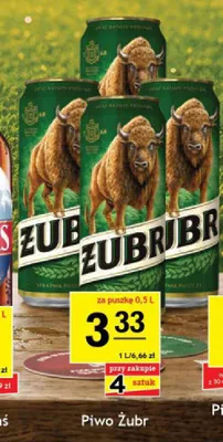 Piwo Żubr promocja w Gram Market