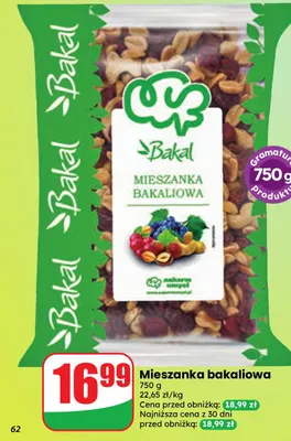 Mieszanka bakaliowa Bakal promocja w Dino