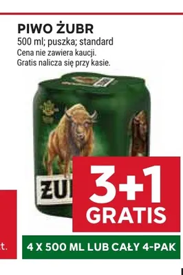 Piwo Żubr promocja w Stokrotka