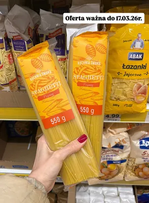 Makaron pszenny spaghetti promocja w Dino