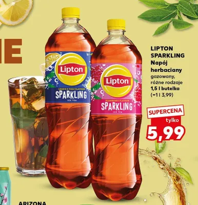 Napój herbaciany gazowany Lipton Sparkling Lemon & Yuzu promocja w Kaufland