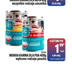 Mokra karma dla psa Frendi promocja w Tomi Markt