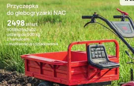 Przyczepa do glebogryzarki NAC promocja w Castorama