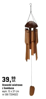 Dzwonki wiatrowe z bambusa promocja w OBI