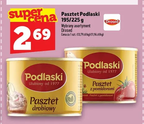 Pasztet Podlaski z pomidorami Drosed promocja w TOPAZ