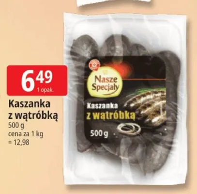 Kaszanka z wątróbką Nasze Specjały promocja w Leclerc