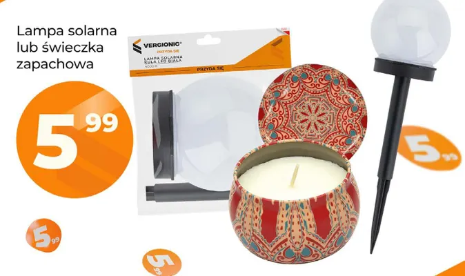 Lampa solarna Vergionic promocja w POLOmarket
