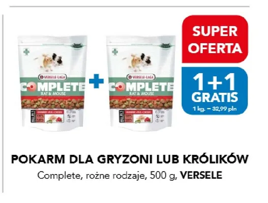 Pokarm dla gryzoni lub królików Complete Versele-Laga promocja w Aquael zoo