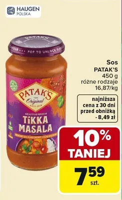Sos tikka masala promocja w Carrefour
