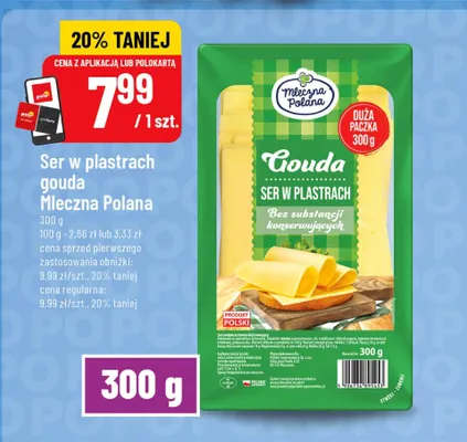 Ser w plastrach gouda promocja w POLOmarket