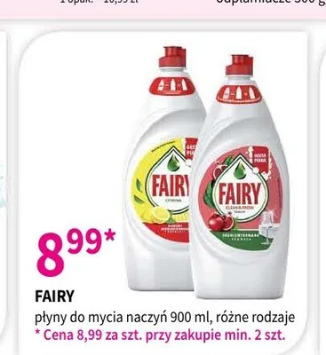 Płyn do mycia naczyń Fairy promocja w Drogerie Polskie