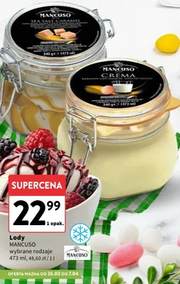 Lody sea salt caramel/crema promocja w Intermarche