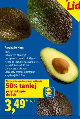 Awokado Hass promocja w Lidl