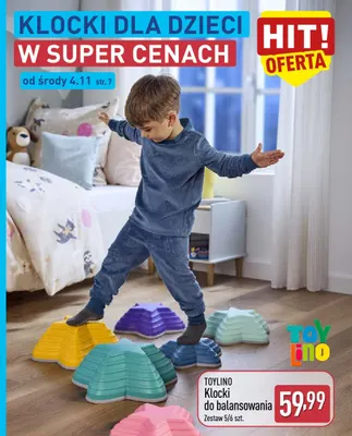 Klocki do balansowania Toylino promocja w Aldi