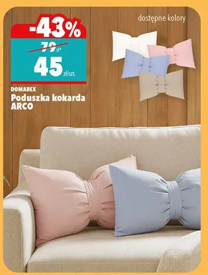Poduszka kokarda Arco Domarex promocja w Biedronka Home
