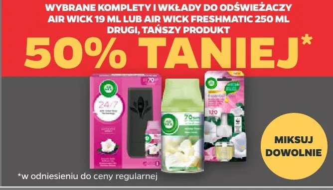 Odświeżacz 19 ml Air Wick promocja w Netto