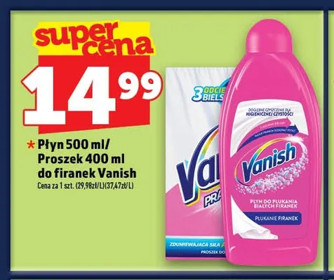 Proszek do firanek Vanish promocja w TOPAZ