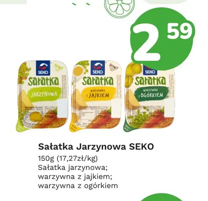Sałatka jarzynowa Seko promocja w Limonka