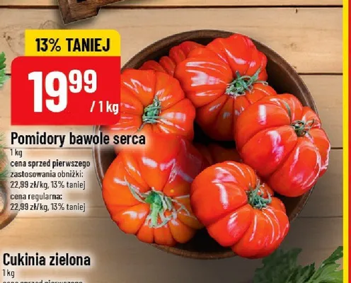 Pomidory bawole serca promocja w POLOmarket