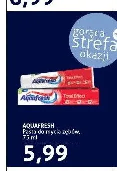 Pasta do mycia zębów Aquafresh promocja w Blue Stop