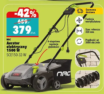 Aerator elektryczny 1500 W SCE150-32-W promocja w Biedronka Home