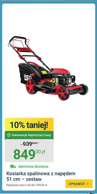 Kosiarka spalinowa z napędem 51 cm - zestaw promocja w ERLI