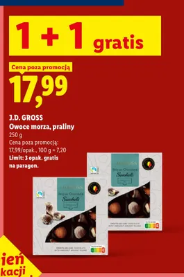 Praliny owoce morza J.D. Gross promocja w Lidl