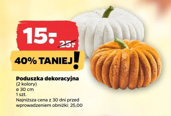 Poduszka dekoracyjna 30 cm promocja w Netto