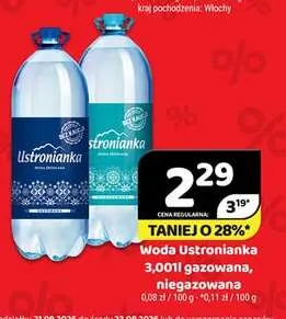 Woda niegazowana Ustronianka promocja w Delfin