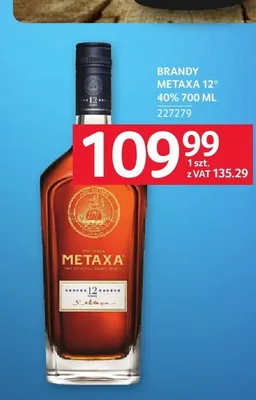 Brandy Metaxa 12* promocja w Selgros