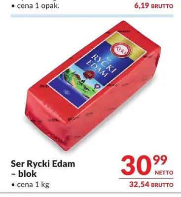 Ser Rycki Edam blok promocja w Makro