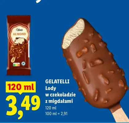 Lody w czekoladzie z migdałami promocja w Lidl