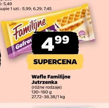 Wafle Familijne Jutrzenka promocja w Netto