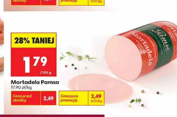 Mortadela Pamso promocja w Biedronka