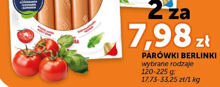 Parówki wybrane rodzaje promocja w Groszek