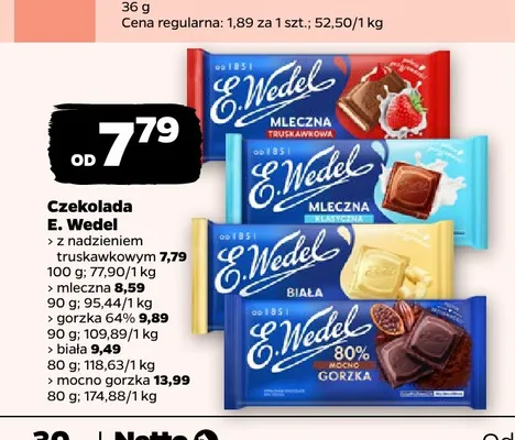 Czekolada gorzka 64% promocja w Netto