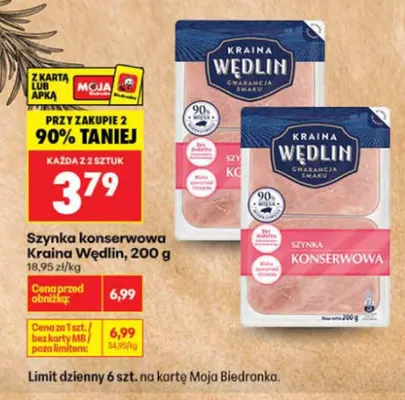 Szynka konserwowa Kraina Wędlin promocja w Biedronka