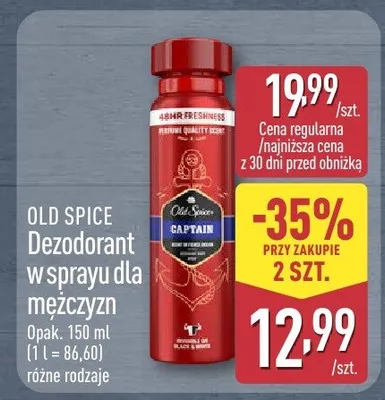 Dezodorant w sprayu dla mężczyzn promocja w Aldi