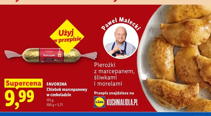 Chlebek marcepanowy w czekoladzie Favorina promocja w Lidl