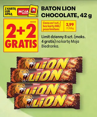 Baton Lion Chocolate promocja w Biedronka