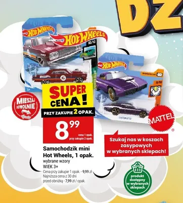 Samochodzik mini Hot Wheels promocja w Twój Market