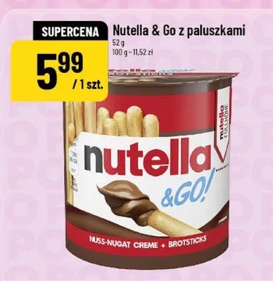 Nutella & Go z paluszkami promocja w POLOmarket